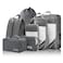 NICOSHOW 7 Set Compression Packing Cubes for Travel Compressible Lightweight and SpaceSaving Packing Cubes Travel Essentials for Women Grey
