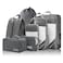 NICOSHOW 7 Set Compression Packing Cubes for Travel Compressible Lightweight and SpaceSaving Packing Cubes Travel Essentials for Women Grey