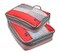 Lewis N. Clark Lewis N Clark ElectroLight Expandable CompressionPacking Cube Travel Organizer for Luggage Suitcase or Carry On with Smart Design Grab Handle Breathable Mesh 2Pack 1 Med 1 Large Red