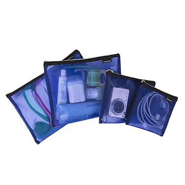 Travelon Set of 4 Mesh Pouches Blue 95 x 1275 x 05