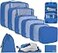 BAGAIL 10 Set Packing Cubes Various Sizes Packing Organizer for Travel Accessories Luggage Carry On SuitcaseBlue