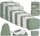 BAGAIL 10 Set Packing Cubes Various Sizes Packing Organizer for Travel Accessories Luggage Carry On SuitcaseMatcha Green