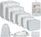 BAGAIL 10 Set Packing Cubes Various Sizes Packing Organizer for Travel Accessories Luggage Carry On SuitcaseLight Grey