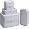 Mossio Suitcase Organizer 6 Pack Travel Essential for Clothes Cosmetics Toiletries Grey