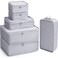 Mossio Suitcase Organizer 6 Pack Travel Essential for Clothes Cosmetics Toiletries Grey