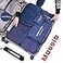 Mossio Packing Cubes 7 Sets Waterproof Lightweight Laundry Organizer Dark Blue