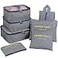 Mossio Packing Organizers 7pc Small Medium Large Packing Cubes Set Garment Clothes Bag Navy Star