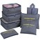 Mossio Packing Organizers 7pc Small Medium Large Packing Cubes Set Garment Clothes Bag Navy Star