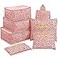 Mossio Luggage Cubes 7 Pack Lightweight Toiletry Organizer Space Saver Travel Accessories Pink Leopard