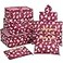 Mossio Travel Cubes 7 Piece Compact Carry On Luggage Organizer Value Folders Travel Bag Wine Flower