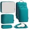 Bagail Ultralight Packing Cubes 7 Set 3 Compression Packing Cubes 3 Packing Organizers With 1 Shoe BagTeal