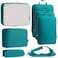 Bagail Ultralight Packing Cubes 7 Set 3 Compression Packing Cubes 3 Packing Organizers With 1 Shoe BagTeal