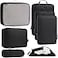 Bagail Ultralight Packing Cubes 7 Set 3 Compression Packing Cubes 3 Packing Organizers With 1 Shoe BagBlack