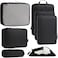 Bagail Ultralight Packing Cubes 7 Set 3 Compression Packing Cubes 3 Packing Organizers With 1 Shoe BagBlack