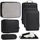 Bagail Ultralight Packing Cubes 7 Set 3 Compression Packing Cubes 3 Packing Organizers With 1 Shoe BagBlack