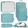 Bagail Ultralight Packing Cubes 7 Set 3 Compression Packing Cubes 3 Packing Organizers With 1 Shoe BagDusty Blue