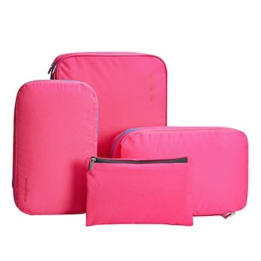 Bee Nesting BeeNesting Compression Packing Cubes 2 set for travel Small Luggage Organizer Bags for BackPack SM 4L9L Pink