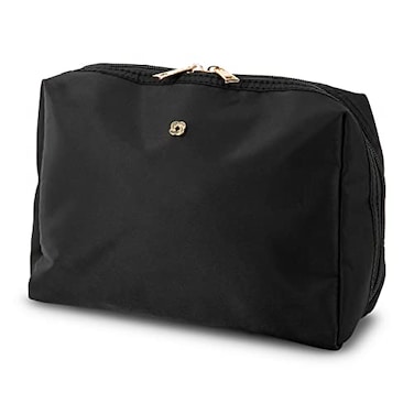 Samsonite Everyday Travel Bag Polyester Body with Full Zip Around Opening Spacious Main Compartment 4 Interior Slip Pockets Perfect For Everyday Essentials Cosmetics Toiletries Tech Black