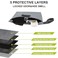TARFEPA Large Storage Bag with Combination Lock Scent Resistent Containers Carbon Lined Money Organizer Travel Lock Bag Great Gifts for MenWomen