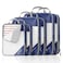 NICOSHOW 6 Set Compression Packing Cubes for Travel Compressible Lightweight and SpaceSaving Packing Cubes Travel Essentials for Women Navy