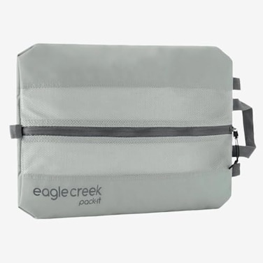 Eagle Creek PackIt Reveal Shoe Sack Breathable Shoe Storage Sack for Optimizing Luggage Space QuickDrying Material Lightweight Washable Ventilated Storm Grey