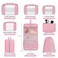 BAGAIL 8 Set Packing Cubes Various Sizes Packing Organizer for Travel Accessories Luggage Carry On SuitcasePink