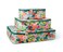RIFLE PAPER CO. RIFLE PAPER CO 3 Set Compression Packing Cubes with Zipper Pull Laundry Bag Organizer Travel Essentials for LuggageSuitcase Garden Party Pattern