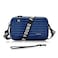 WisePoint Mini Suitcase Crossbody Bag Plastic Mini Suitcase Bag Suitcase Purses Stylish Suitcase Cosmetic Bag with 2 Straps blue