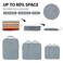 PFEYRPK Lightweight Compression Packing Cubes for Suitcases Compressible Expandable Travel Packing Organizer with Clear Toiletries and Backpack Bag Travel Essentials for Luggage 7 SetGray