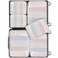 BAGAIL 6 Set Packing Cubes Various Sizes Packing Organizer for Travel Accessories Luggage Carry On SuitcaseBeige