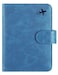 PASCACOO Passport Holder Cover Wallet RFID Blocking Leather Card Case Travel Accessories for Women Men Blue