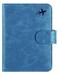 PASCACOO Passport Holder Cover Wallet RFID Blocking Leather Card Case Travel Accessories for Women Men Blue