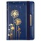 Coco Rossi Womens Fashion Dandelion Passport Wallet Blue RFID Blocking 7 Compartments Faux Leather