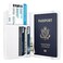 Coco Rossi Passport Holder CoverTraveling Passport Case Cute Passport Wallet for WomenGold Pineapple