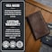 Main Street Forge Leather Passport Holder for Men Made in USA 35 x 55 Field Notes Cover Midnight Black