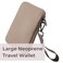 POPUPS Passport Travel Wallet for Women Large Multiple Document Organizer and Holder with Wristlet Taupe