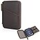 POLARE ORIGINAL Polare Leather Pilot Wallet Passport Holder RFID Blocking Trifold Travel Cover Document Organizer for Aviation Professionals Dark BrownYKK Zipper Version