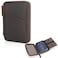 POLARE ORIGINAL Polare Leather Pilot Wallet Passport Holder RFID Blocking Trifold Travel Cover Document Organizer for Aviation Professionals Dark BrownYKK Zipper Version