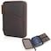 POLARE ORIGINAL Polare Leather Pilot Wallet Passport Holder RFID Blocking Trifold Travel Cover Document Organizer for Aviation Professionals Dark BrownYKK Zipper Version