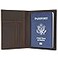 POLARE ORIGINAL Polare Slim RFID Blocking Leather Passport Holder Travel Bifold Wallet For Men