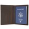 POLARE ORIGINAL Polare Slim RFID Blocking Leather Passport Holder Travel Bifold Wallet For Men