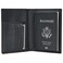 POLARE ORIGINAL Polare Mens Slim RFID Blocking Leather Passport Holder Travel Bifold Wallet Black
