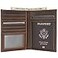 POLARE ORIGINAL Polare Luxury RFID Blocking Leather Passport Holder Travel Wallet For Men and Women Dark Brown