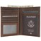 POLARE ORIGINAL Polare Luxury RFID Blocking Leather Passport Holder Travel Wallet For Men and Women Dark Brown