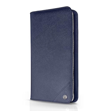 Snazzy Hawk Family 4 Passport Holder Travel Wallet RFID Blocking Document Organizer Essentials Plane Accessory Cover for Women Men Blue