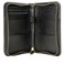 Excello Global Products Leather Travel Wallet Passport Holder Black Split Grain Leather