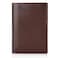 POLARE ORIGINAL Polare Slim RFID Blocking Leather Passport Holder Travel Bifold Wallet For Men Coffee