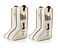 Hewnda Portable 2 Pack Boots StorageTall Boots StorageProtector Bag Boots Cover Beige