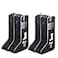 Satisfounder Portable Boot Storage Bags Dust Proof Shoe Bags for Storage2 Pair Zippered Tall Boots Organizer Protector Bag with Handle for Home and Travel Black