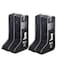 Satisfounder Portable Boot Storage Bags Dust Proof Shoe Bags for Storage2 Pair Zippered Tall Boots Organizer Protector Bag with Handle for Home and Travel Black